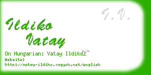 ildiko vatay business card